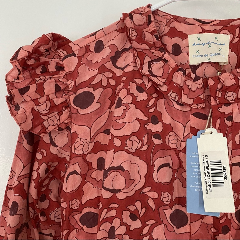 Daydress floral button front dress